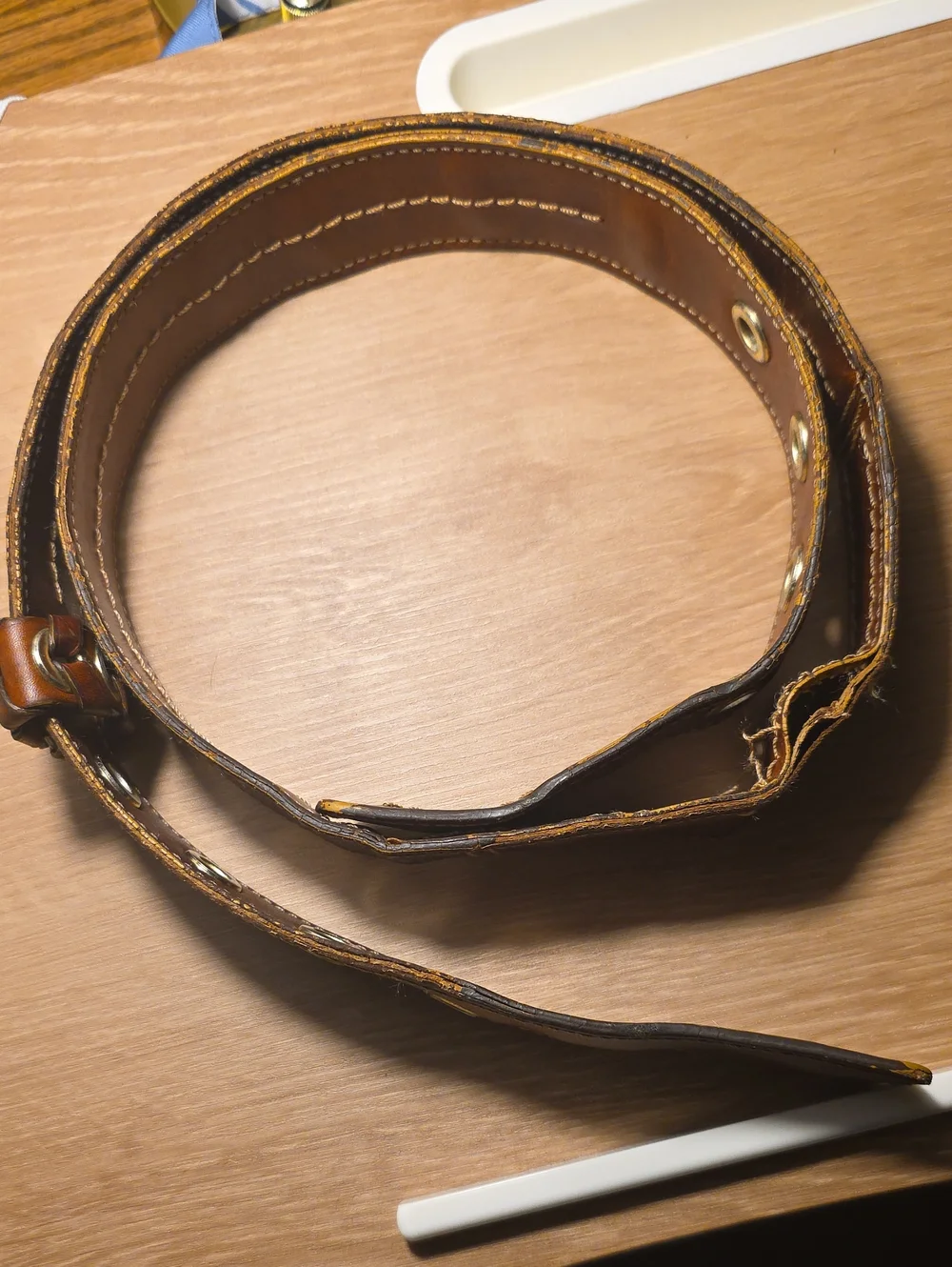 Coach Strap For Vintage Bleecker Signature Hobo *Damaged * Brown Leather